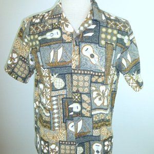 Vintage Kalani Ukelele hawaiian shirt M